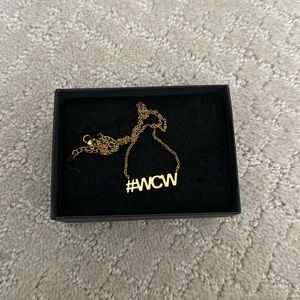 #WCW gold necklace